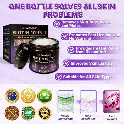 Made and Shipped from Australia ✨Evolvion® Biotin 10-in-1 Skin Restoration Cream🌻