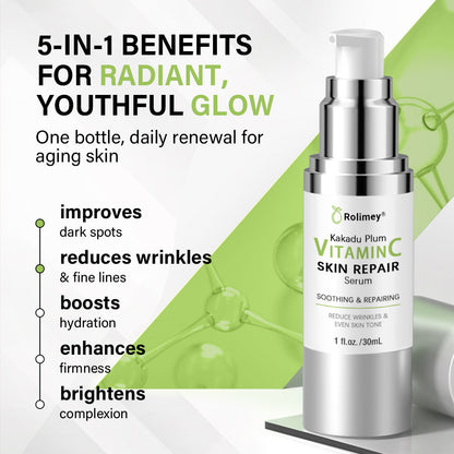 👩‍⚕️Rolimey® Kakadu Plum Skin Repair Serum ✅️ TGA Approved | Infused with PDRN Collagen for Eliminating Wrinkles, Stretch Marks, Age Spots