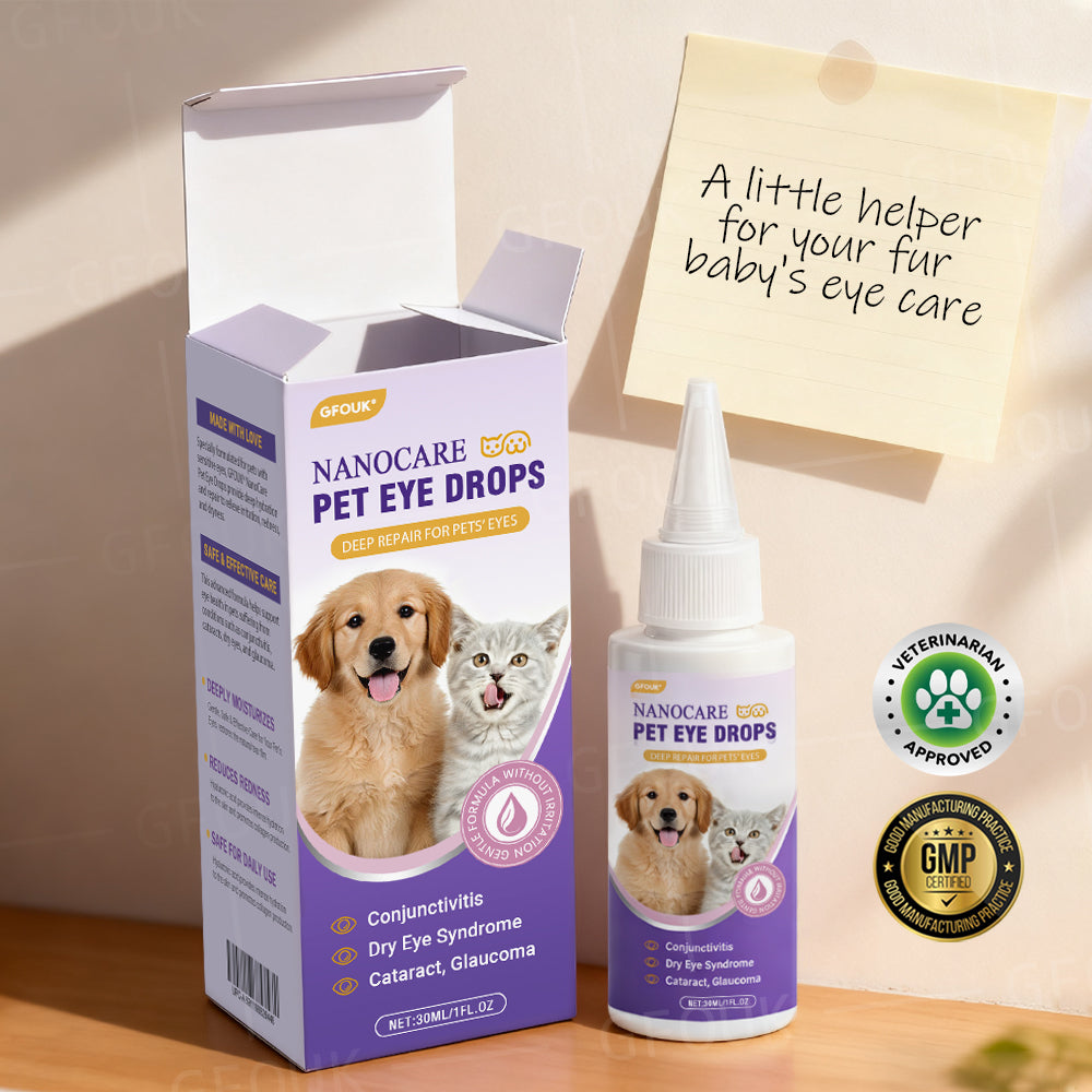 👩‍⚕️GFOUK® NanoCare Pet Eye Drops ☑️ Relieves Conjunctivitis, Dry Eyes, Cataracts, and Keratitis😺