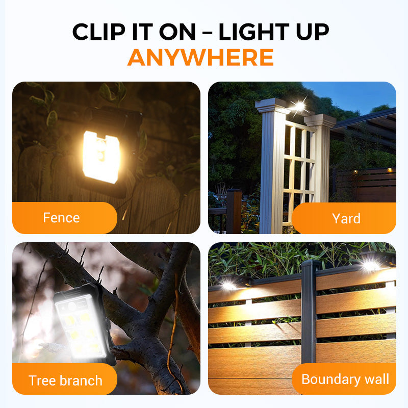Lovyanocosh® Solar clip light with motion sensor