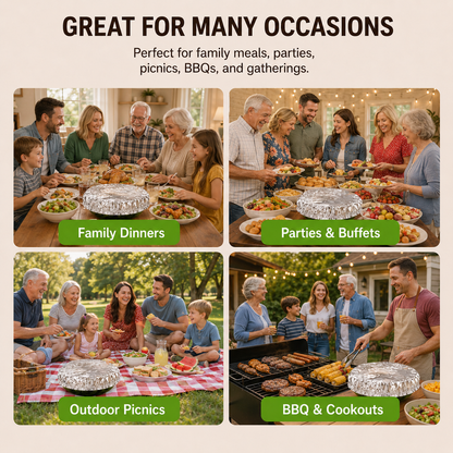 Lovyanocosh®🔥Home dining table & food container aluminum foil heat-retaining cover