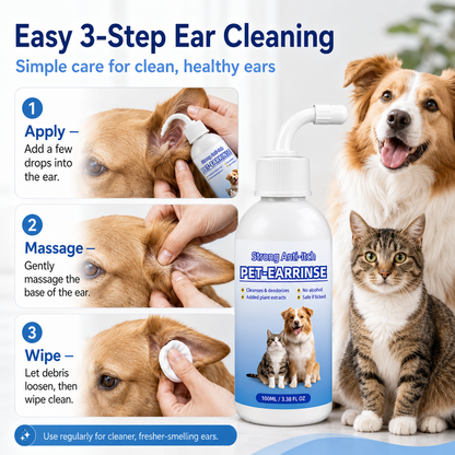 👩‍⚕️Celsiora® Pet Ear Cleansing Solution✅ FDA Approved