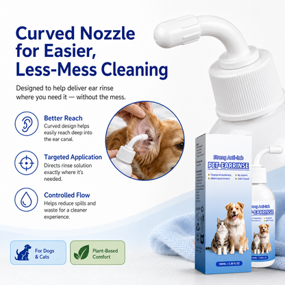 👩‍⚕️Celsiora® Pet Ear Cleansing Solution✅ FDA Approved