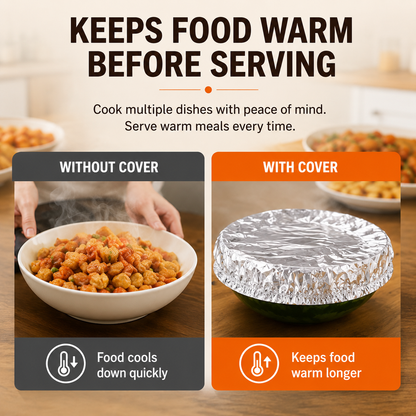 Lovyanocosh®🔥Home dining table & food container aluminum foil heat-retaining cover