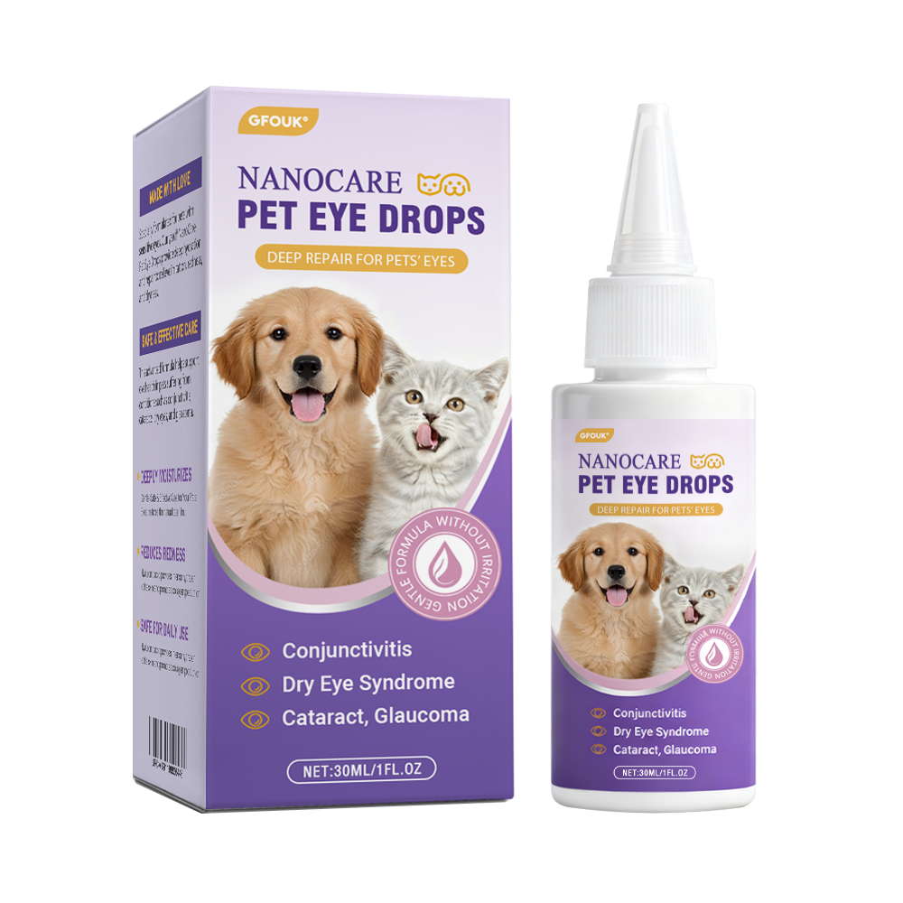👩‍⚕️GFOUK® NanoCare Pet Eye Drops ☑️ Relieves Conjunctivitis, Dry Eyes, Cataracts, and Keratitis😺