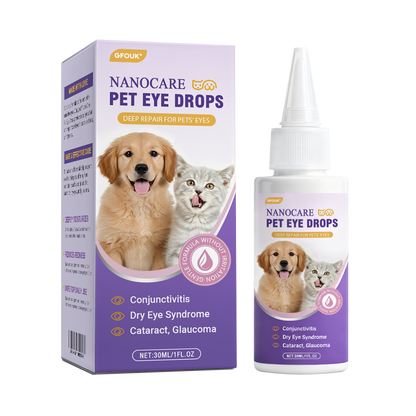 👩‍⚕️GFOUK® NanoCare Pet Eye Drops ☑️ Relieves Conjunctivitis, Dry Eyes, Cataracts, and Keratitis😺