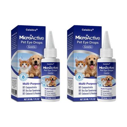 👩‍⚕️Celsiora® MicroActive Pet Eye Drops ✅Relieves Conjunctivitis, Dry Eyes, Cataracts🍀