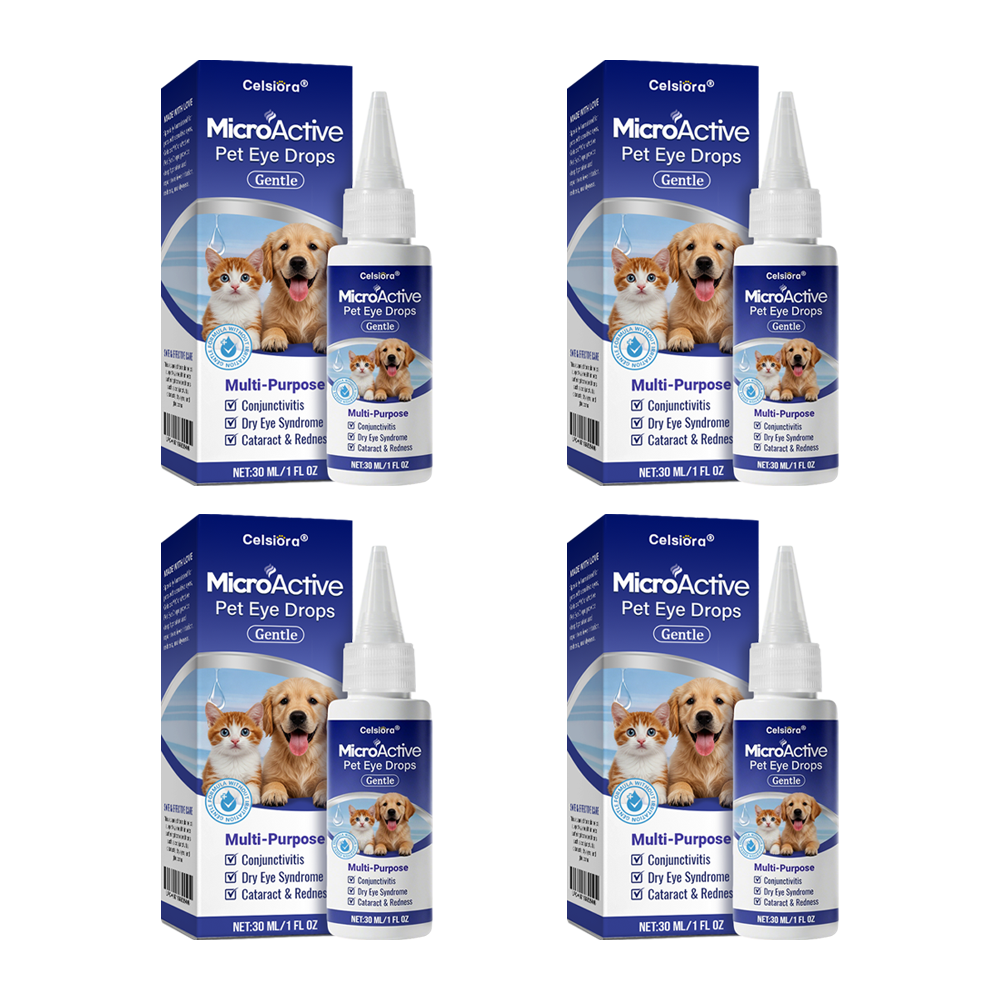 👩‍⚕️Celsiora® MicroActive Pet Eye Drops ✅Relieves Conjunctivitis, Dry Eyes, Cataracts🍀