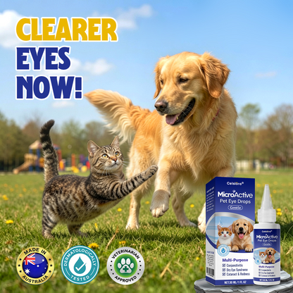 👩‍⚕️Celsiora® MicroActive Pet Eye Drops ✅Relieves Conjunctivitis, Dry Eyes, Cataracts🍀