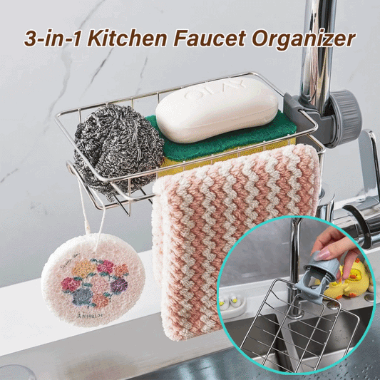 Lovyanocosh® 3-in-1 Kitchen Faucet Organizer Rack