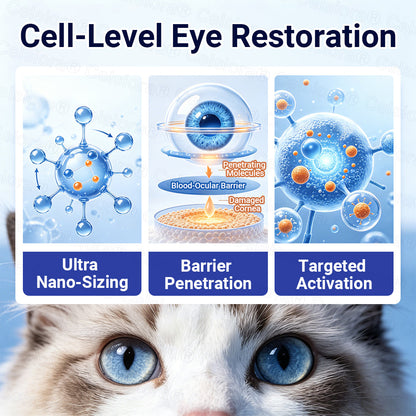 👩‍⚕️Celsiora® MicroActive Pet Eye Drops ✅Relieves Conjunctivitis, Dry Eyes, Cataracts🍀